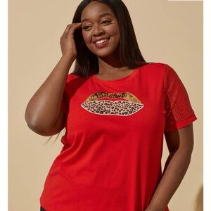 Leopard Lips Patch Tee